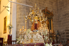 Suspendida la Procesin de la Virgen de Flores por lluvia